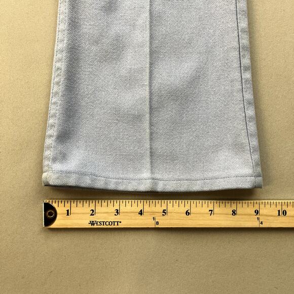 Vintage Levis Sta-Prest Pants Mens 29 Blue Chino Flare Leg Big E Dress Slack 70s - Picture 13 of 15